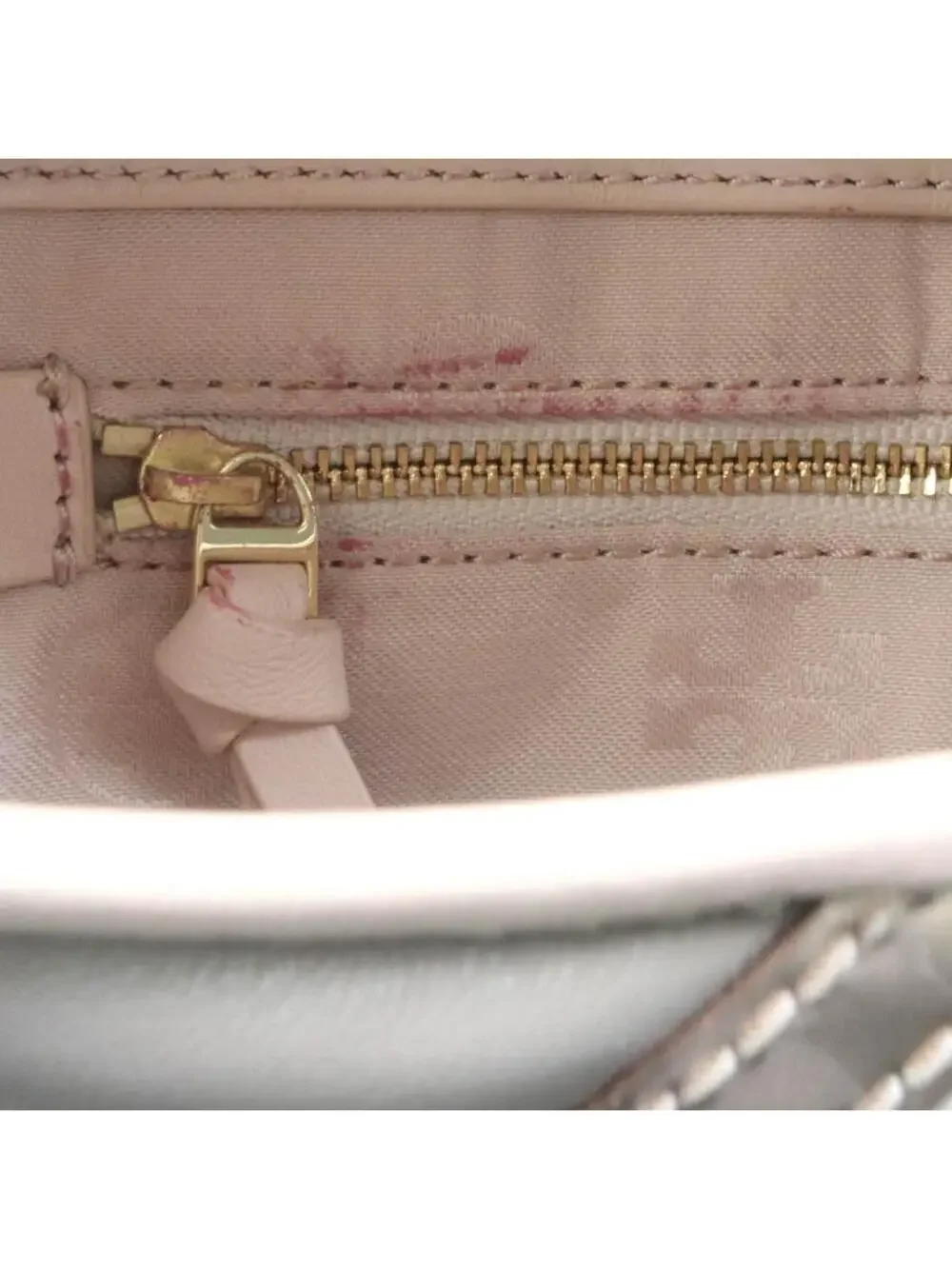 Auth Tory Burch Shoulder Bag Pink Beige #284501T14B